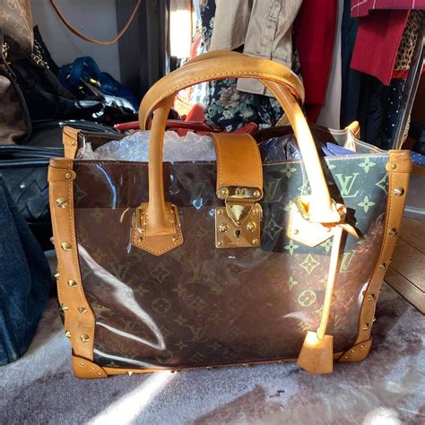 louis vuitton transparent tote bag|louis vuitton bottomless bag.